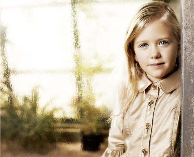 Poppy in Burberry